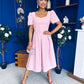 Hilary Sweetheart Neckline Occasion Dress Pwr Pink