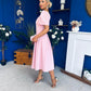 Hilary Sweetheart Neckline Occasion Dress Pwr Pink