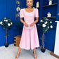 Hilary Sweetheart Neckline Occasion Dress Pwr Pink