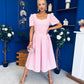 Hilary Sweetheart Neckline Occasion Dress Pwr Pink