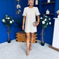 Frida Puff Sleeve Mini Dress Cream