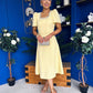 Florence Embellished Occasion Midi Dress Yellow