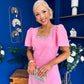 Florence Embellished Occasion Midi Dress Pwr Pink