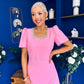 Florence Embellished Occasion Midi Dress Pwr Pink