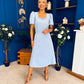 Florence Embellished Occasion Midi Dress Pwr Blue