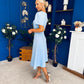Florence Embellished Occasion Midi Dress Pwr Blue
