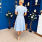 Florence Embellished Occasion Midi Dress Pwr Blue