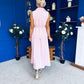 Elsie Detailed Waistcoat & Skirt Set Pink