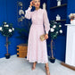 Sheila Lace Detail Occasion Dress Blush