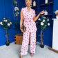 Phoebe Waistcoat & Trouser Set Polka Pink