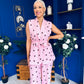 Phoebe Waistcoat & Trouser Set Polka Pink