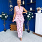Phoebe Waistcoat & Trouser Set Polka Pink