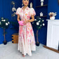 Briana Detailed Midi Shirt Dress Floral