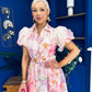 Briana Detailed Midi Shirt Dress Floral
