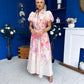 Briana Detailed Midi Shirt Dress Floral