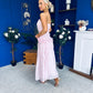 Yvonne Ruched Detail Occasion Dress Pwr Pink