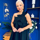 Miley One Shoulder Mini Shift Dress Black