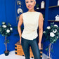 Georgina Gold Clasp Detail Top Yellow