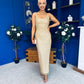 Emer Embellished Occasion Dress Gold