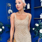 Emer Embellished Occasion Dress Gold