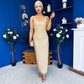 Emer Embellished Occasion Dress Gold
