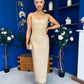 Emer Embellished Occasion Dress Gold