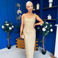 Emer Embellished Occasion Dress Gold
