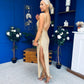 Emer Embellished Occasion Dress Gold