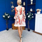 Riley Embellished Mini Shirt Dress Floral Rose