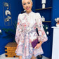 Pepper Detailed Mini Shirt Dress Floral Purple
