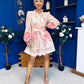 Alanis Embellished Mini Shirt Dress Floral