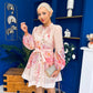Alanis Embellished Mini Shirt Dress Floral