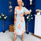 Saorlaith Pleated Midi Dress Floral Pastel