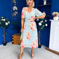 Saorlaith Pleated Midi Dress Floral Pastel