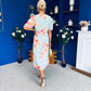Saorlaith Pleated Midi Dress Floral Pastel
