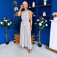 Nakita High Neck Maxi Dress Polka Cream