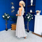 Nakita High Neck Maxi Dress Polka Cream
