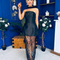 Adelle Bandeau Detailed Occasion Dress Black