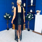 Adelle Bandeau Detailed Occasion Dress Black