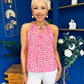 Jenny Beaded Top Splash Pink