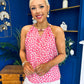 Jenny Beaded Top Splash Pink
