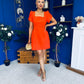 Reeve Square Neck Mini Dress Coral PRE ORDER Arriving April 30
