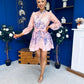 Barbara Embellished Mini Shirt Dress Floral