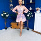 Barbara Embellished Mini Shirt Dress Floral