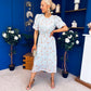 Imogen Gathered Detail Midi Dress Floral Pastel