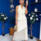 Norma Lace Detailed Waistcoat & Skirt Set Yellow