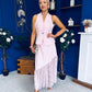 Norma Lace Detailed Waistcoat & Skirt Set Pink