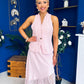 Norma Lace Detailed Waistcoat & Skirt Set Pink