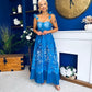 Kendall Strappy Occasion Dress Paisley Blue