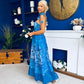 Kendall Strappy Occasion Dress Paisley Blue